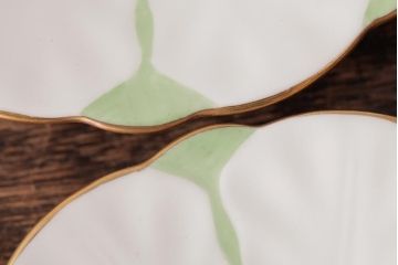 イギリスアンティーク　AYNSLEY(エインズレイ) バタフライ(蝶々)　カップ&ソーサー2客セット(洋食器)