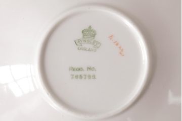 イギリスアンティーク　AYNSLEY(エインズレイ) バタフライ(蝶々)　カップ&ソーサー2客セット(洋食器)