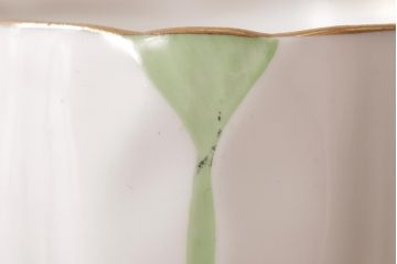 イギリスアンティーク　AYNSLEY(エインズレイ) バタフライ(蝶々)　デミタスカップ&ソーサー2客セット(洋食器)(2)