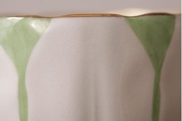 イギリスアンティーク　AYNSLEY(エインズレイ) バタフライ(蝶々)　デミタスカップ&ソーサー2客セット(洋食器)(2)