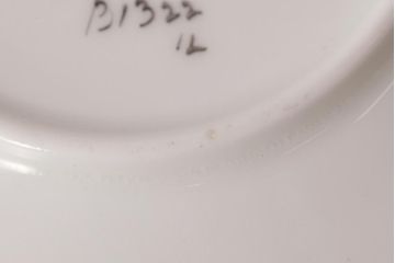 イギリスアンティーク　AYNSLEY(エインズレイ) バタフライ(蝶々)　デミタスカップ&ソーサー2客セット(洋食器)(2)