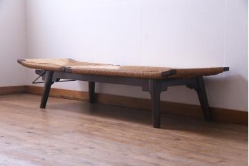中古　美品　松本民芸家具　柳宗悦氏監修　#512型　ベンチ(長椅子、寝イス、寝椅子)(定価約48万円)(R-034131)
