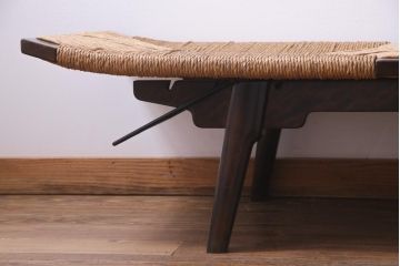 中古　美品　松本民芸家具　柳宗悦氏監修　#512型　ベンチ(長椅子、寝イス、寝椅子)(定価約48万円)(R-034131)