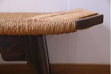 中古　美品　松本民芸家具　柳宗悦氏監修　#512型　ベンチ(長椅子、寝イス、寝椅子)(定価約48万円)(R-034131)