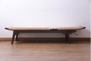 中古　美品　松本民芸家具　柳宗悦氏監修　#512型　ベンチ(長椅子、寝イス、寝椅子)(定価約48万円)(R-034131)