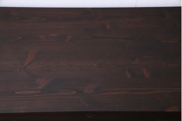 アンティーク家具　和製アンティーク　鉄脚付リメイク　銅金具　総桐材の上質な箪笥リビングボード(ローボード、チェスト、和タンス、桐箪笥、桐たんす)(2)