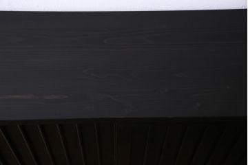 ラフジュ工房オリジナル　透かし彫りが上品な引き戸のリメイク収納棚(戸棚)