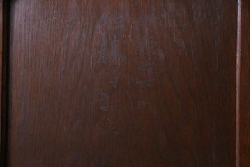 アンティーク家具　和製アンティーク　ナラ材　重厚な佇まいが風格感じるロールトップデスク(片袖机)