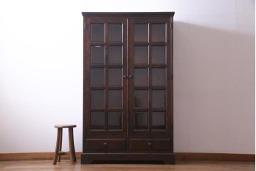 中古美品　北海道民芸家具　飾り棚にもおすすめなブックケース(本箱、収納棚、キャビネット)