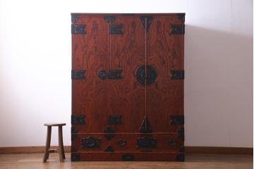 中古　伝統工芸　岩谷堂箪笥　北上洋服K-08　伝統美あふれる作りが美しいワードローブ(洋服タンス)(定価約81万円)