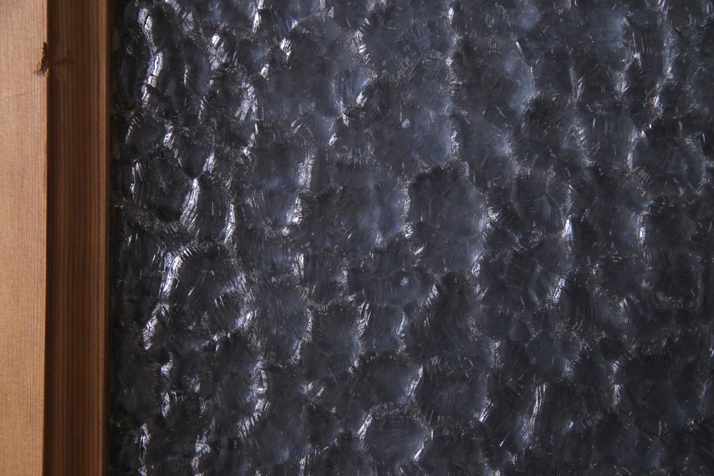 フランスアンティーク　幅狭　ナチュラルな風合いが温かみを感じる木製ガラスドア(木製扉)