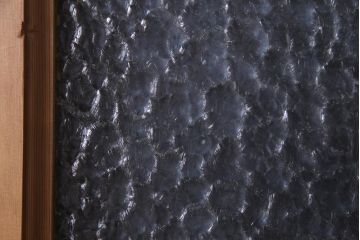 フランスアンティーク　幅狭　ナチュラルな風合いが温かみを感じる木製ガラスドア(木製扉)