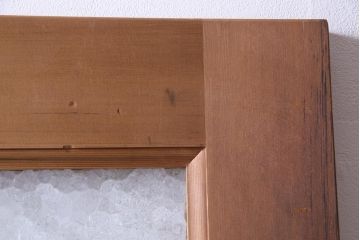 フランスアンティーク　幅狭　ナチュラルな風合いが温かみを感じる木製ガラスドア(木製扉)