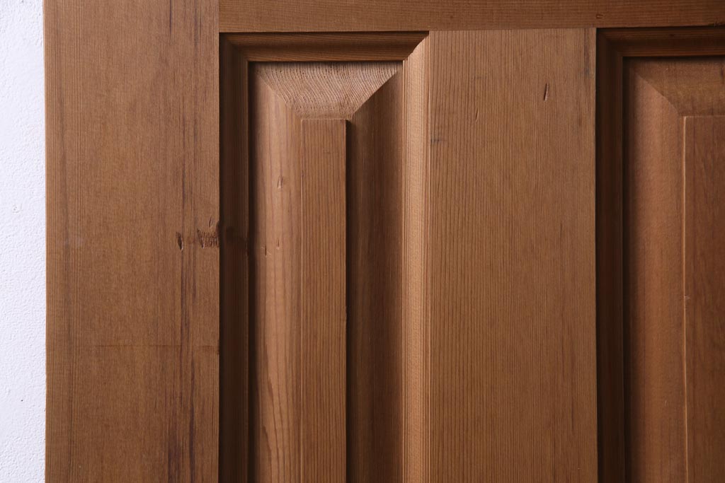 フランスアンティーク　幅狭　ナチュラルな風合いが温かみを感じる木製ガラスドア(木製扉)