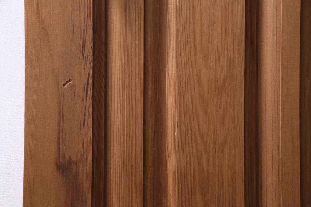 フランスアンティーク　幅狭　ナチュラルな風合いが温かみを感じる木製ガラスドア(木製扉)