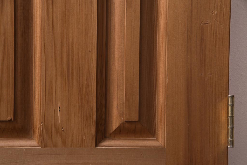 フランスアンティーク　幅狭　ナチュラルな風合いが温かみを感じる木製ガラスドア(木製扉)