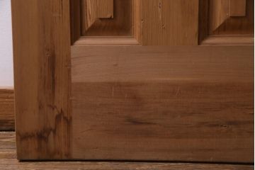 フランスアンティーク　幅狭　ナチュラルな風合いが温かみを感じる木製ガラスドア(木製扉)