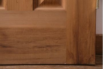 フランスアンティーク　幅狭　ナチュラルな風合いが温かみを感じる木製ガラスドア(木製扉)