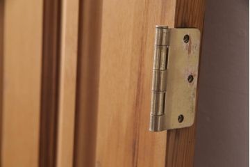 フランスアンティーク　幅狭　ナチュラルな風合いが温かみを感じる木製ガラスドア(木製扉)