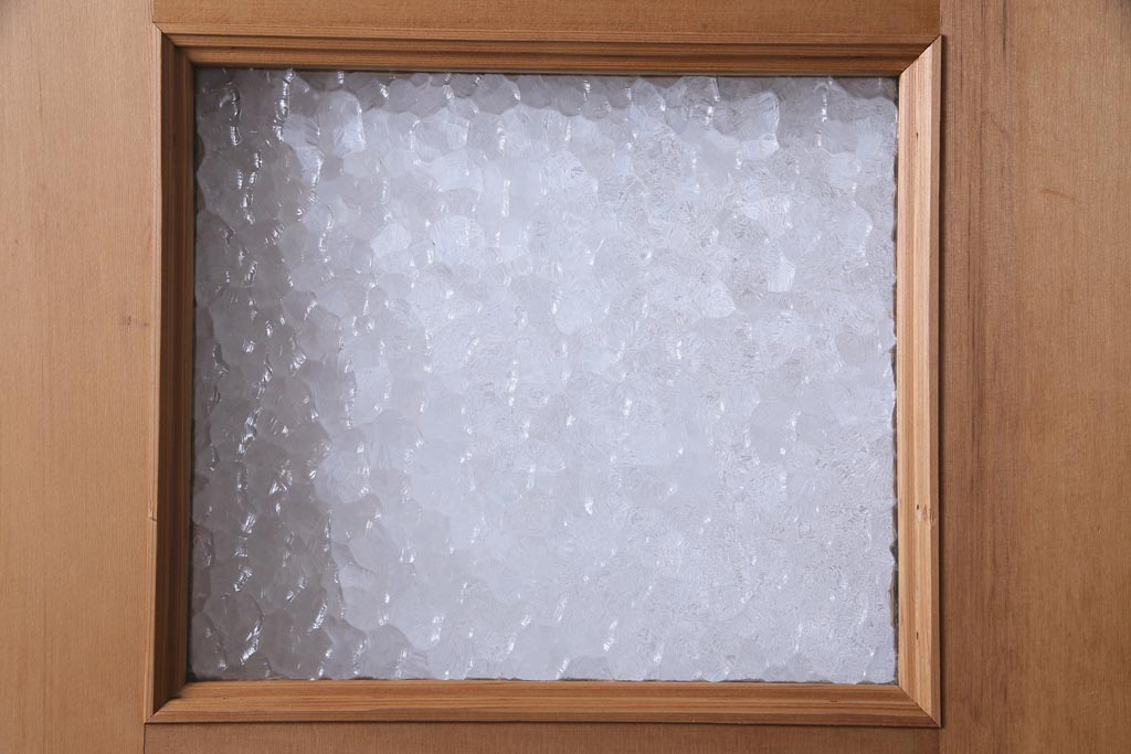 フランスアンティーク　幅狭　ナチュラルな風合いが温かみを感じる木製ガラスドア(木製扉)