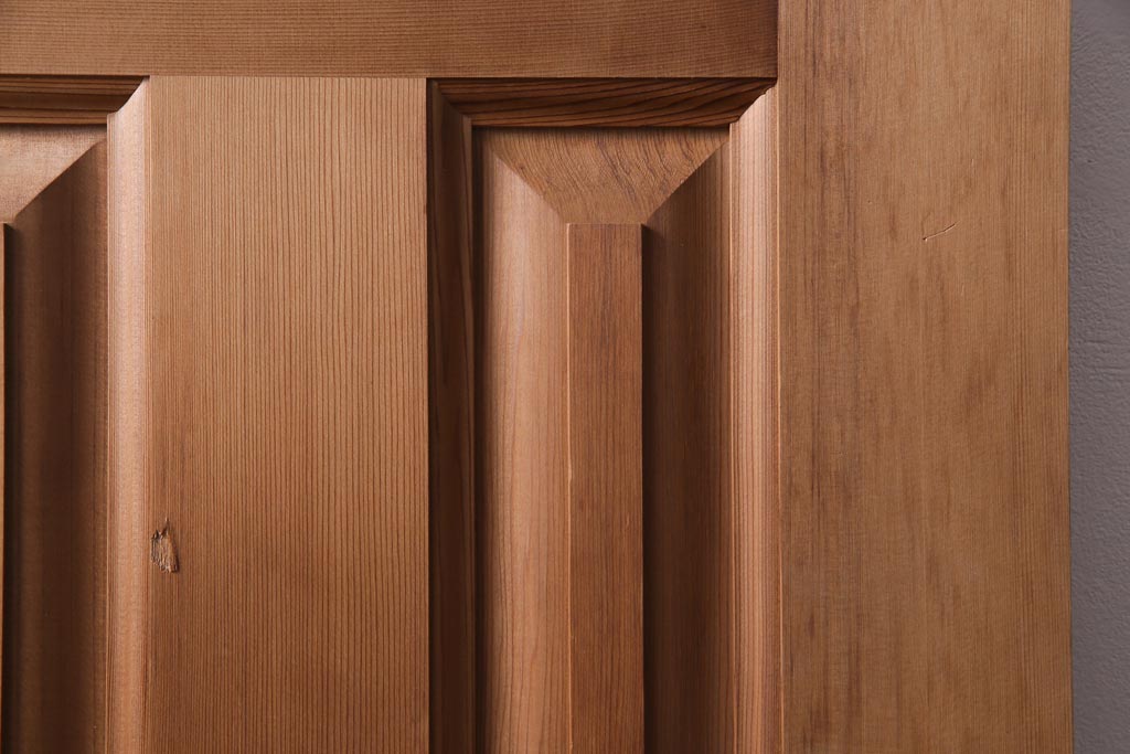 フランスアンティーク　幅狭　ナチュラルな風合いが温かみを感じる木製ガラスドア(木製扉)