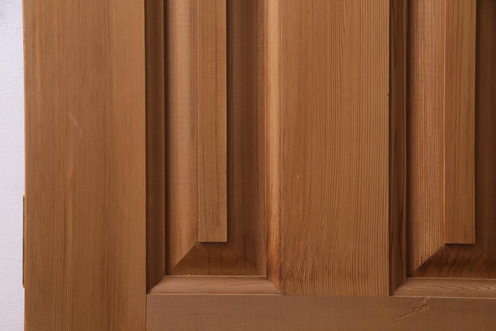 フランスアンティーク　幅狭　ナチュラルな風合いが温かみを感じる木製ガラスドア(木製扉)