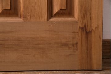 フランスアンティーク　幅狭　ナチュラルな風合いが温かみを感じる木製ガラスドア(木製扉)