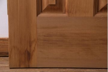 フランスアンティーク　幅狭　ナチュラルな風合いが温かみを感じる木製ガラスドア(木製扉)