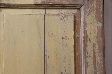 フランスアンティーク　シャビーな風合いがおしゃれなオリジナルペイントの親子ドア(扉、両開き戸、建具)