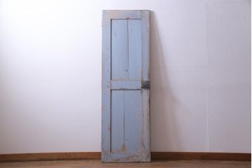 フランスアンティーク　シャビーな風合いがおしゃれなオリジナルペイントの親子ドア(扉、両開き戸、建具)