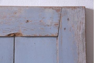 フランスアンティーク　シャビーな風合いがおしゃれなオリジナルペイントの親子ドア(扉、両開き戸、建具)