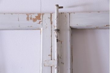 フランスアンティーク　両開き　DIYにおすすめなフレンチシャビーの親子ドア(扉、両開き戸、建具)