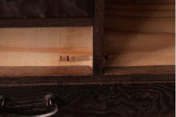 明治大正期　工芸品　総桑材　からくり施された指物家具の小引き出し(小物収納)