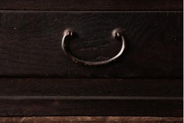 明治大正期　工芸品　総桑材　からくり施された指物家具の小引き出し(小物収納)