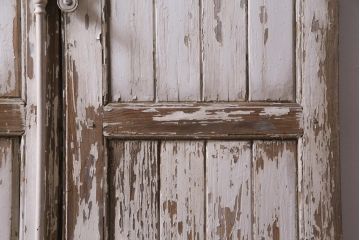 ジャンク品　フランスアンティーク　シャビーシックな空間におすすめな2枚扉(両開き戸、建具)