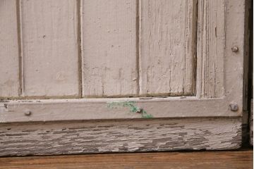 ジャンク品　フランスアンティーク　シャビーシックな空間におすすめな2枚扉(両開き戸、建具)