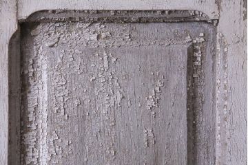 フランスアンティーク　シャビーな美しさが漂うペイントドア一対(木製扉、親子ドア、ディスプレイ)