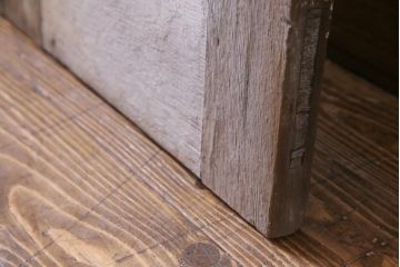 フランスアンティーク　シャビーな美しさが漂うペイントドア一対(木製扉、親子ドア、ディスプレイ)