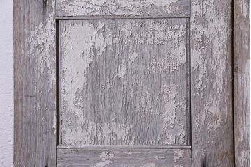 フランスアンティーク　シャビーな美しさが漂うペイントドア一対(木製扉、親子ドア、ディスプレイ)