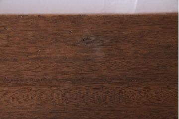 アンティーク家具　昭和中期　ペイント家具　ナチュラルな雰囲気が温かみを感じる鉄脚ベンチ(飾り台)