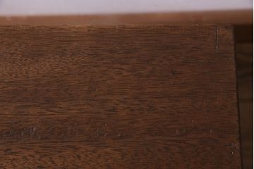 アンティーク家具　昭和中期　ペイント家具　ナチュラルな雰囲気が温かみを感じる鉄脚ベンチ(飾り台)
