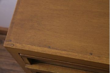 レトロ家具　昭和レトロ　古い木の味わいが魅力的な糸ケース(引き出し、小物収納)(2)