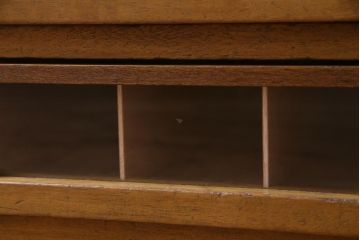 レトロ家具　昭和レトロ　古い木の味わいが魅力的な糸ケース(引き出し、小物収納)(2)