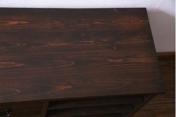 ラフジュ工房オリジナル　リメイク家具　箪笥の引き出しを活用した脚付きリビングボード(ローボード、収納棚)