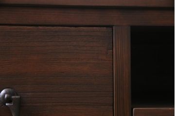 ラフジュ工房オリジナル　リメイク家具　箪笥の引き出しを活用した脚付きリビングボード(ローボード、収納棚)