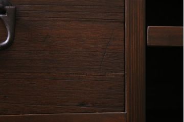ラフジュ工房オリジナル　リメイク家具　箪笥の引き出しを活用した脚付きリビングボード(ローボード、収納棚)