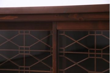 ラフジュ工房オリジナル　古建具リメイク　組子が和モダンな雰囲気醸し出すローボード・小(収納棚、戸棚)