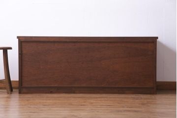 ラフジュ工房オリジナル　古建具リメイク　組子が和モダンな雰囲気醸し出すローボード・小(収納棚、戸棚)