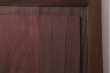 和製アンティーク　総ケヤキ材　ダイナミックな杢目を堪能できる木製戸(蔵戸、建具、玄関戸)(1)