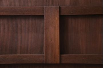 和製アンティーク　総ケヤキ材　ダイナミックな杢目を堪能できる木製戸(蔵戸、建具、玄関戸)(1)